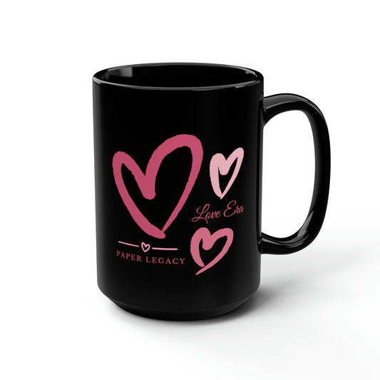 Love Era Black Mug