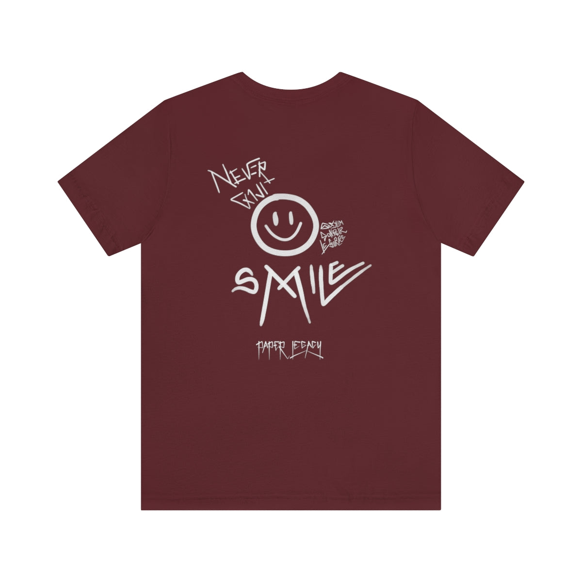 NEVER QUIT SMILE Short Sleeve Tee