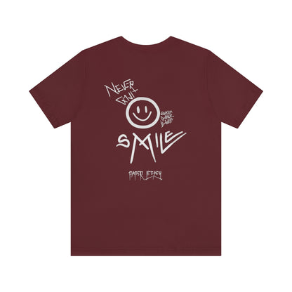 NEVER QUIT SMILE Short Sleeve Tee